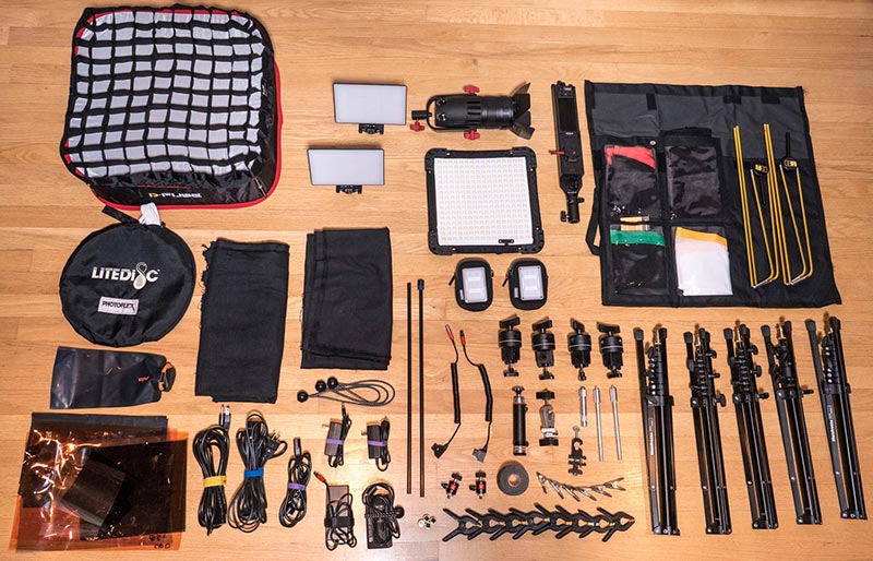 Carry On Travel Video Lighting Kit